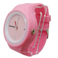 Pink Removable Case Eco-Friendly Silicone Jelly Watch